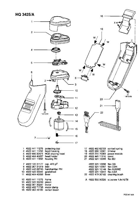 Philips Hq3425 A Shaver Service Manual Download Schematics Eeprom