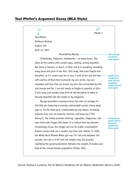 008 Mla Essay Format Example Thesis Two Pages ~ Thatsnotus