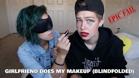 Girlfriend Does My Makeup Blindfolded Payback Youtube