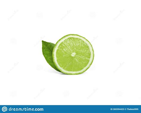 Fresh Lemon And Slices Isolated On White Background Stock Image Image
