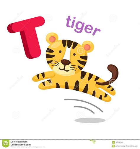 Alphabet With Tiger Skin Texture Tiger Font Vector Illustration