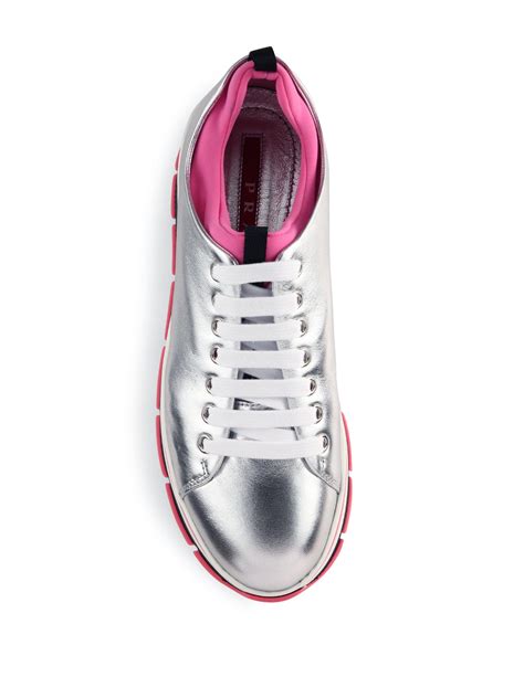 Silversneakers offers an affordable way for senior citizens to stay active during their golden years, including access to a free gym membership! Prada Leather & Neoprene Platform Sneakers - Lyst