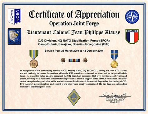 Military Certificates Templates