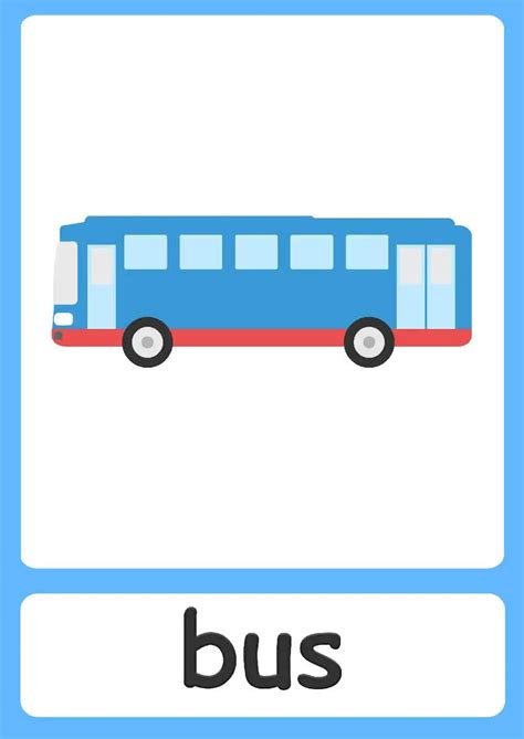 Transport Flashcards For Kids