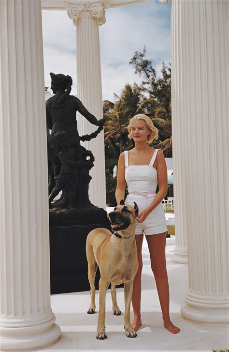 Slim Aarons C Z Guest With Her Great Dane Palm Beach Estate Edition For Sale At StDibs