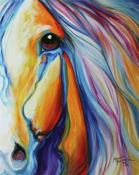 Majestic Equine 2016 Painting By Marcia Baldwin Horse Painting Horse