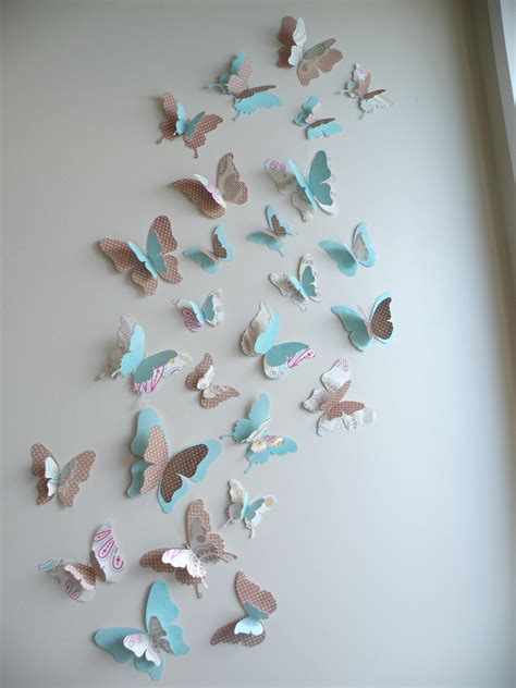 3d Butterfly Wall Decor Jenna Set Felt