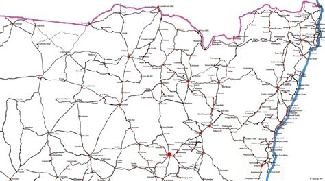 Detailed Map Of Northern Nsw