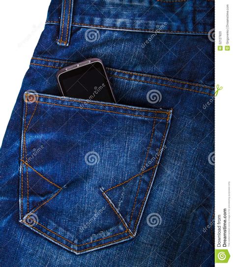 Smartphone Jeans Pocket Stock Photo Image Of Clothing 52127820