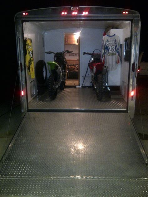 Some trailers made specifically for motorcycle trailers have very small tires, which bounce uncontrollably as you drive. Your enclosed trailer setups - show 'em | Motorcycle ...