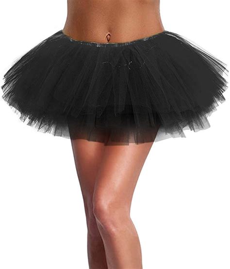 Sipu Tutus For Women Light Up Neon Led Black Tutu Skirt With Classic 5 Layered Tulle At Amazon