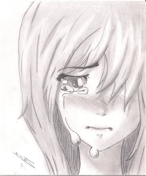 Crying Girl Drawing Anime Boy Crying Cry Drawing Sad Anime Girl