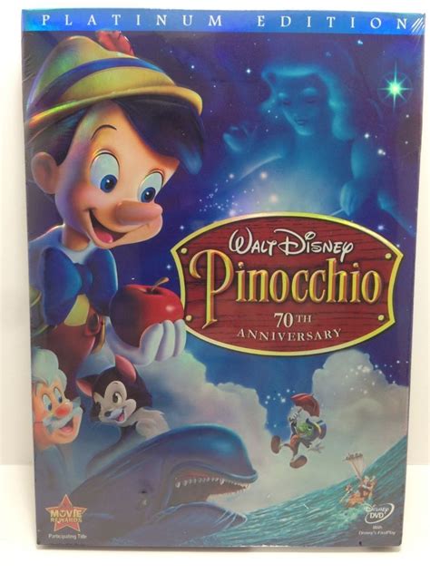 Pinocchio Dvd 2009 2 Disc Set 70th Anniversary Platinum Edition 70th Anniversary Walt