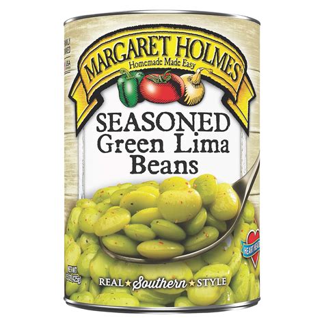 Margaret Holmes Margaret Holmes Green Lima Beans Seasoned 15 Oz