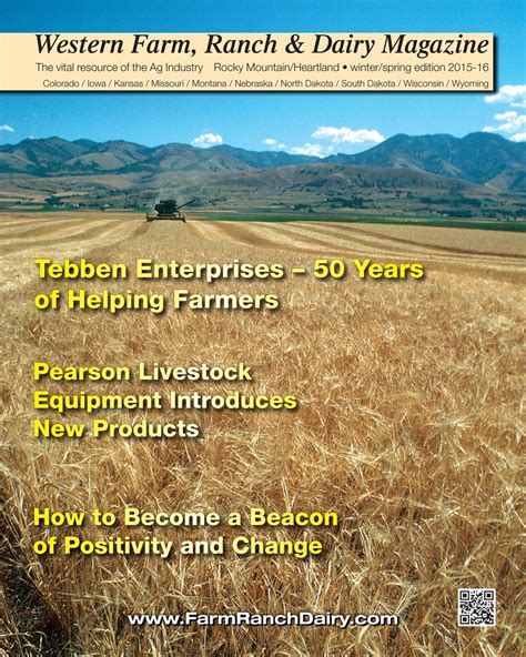 1) direct the breeding or raising of stock, such as cattle, poultry, or honeybees, using. Western Farm, Ranch and Dairy Magazine - Winter-Spring 2015-2016 by Ritz Family Publishing, Inc ...