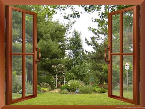 York Wallcoverings Rv2666m French Doors Into Garden Mural Wall