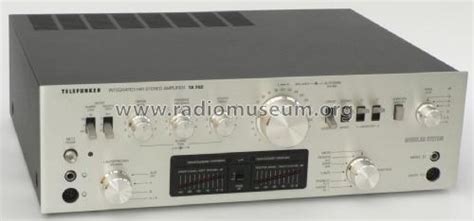 Integrated Hifi Stereo Amplifier Ta 750 Amplmixer Telefunke