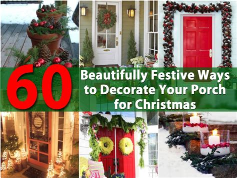 From country christmas decorations for front porch and cheap diy outdoor christmas decorations and more, there are so many ideas to try! 60 Beautifully Festive Ways to Decorate Your Porch for Christmas - Page 4 of 6 - DIY & Crafts