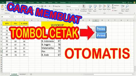 Cara Mudah Membuat Tombol Cetak Otomatis Di Microsoft Excel YouTube