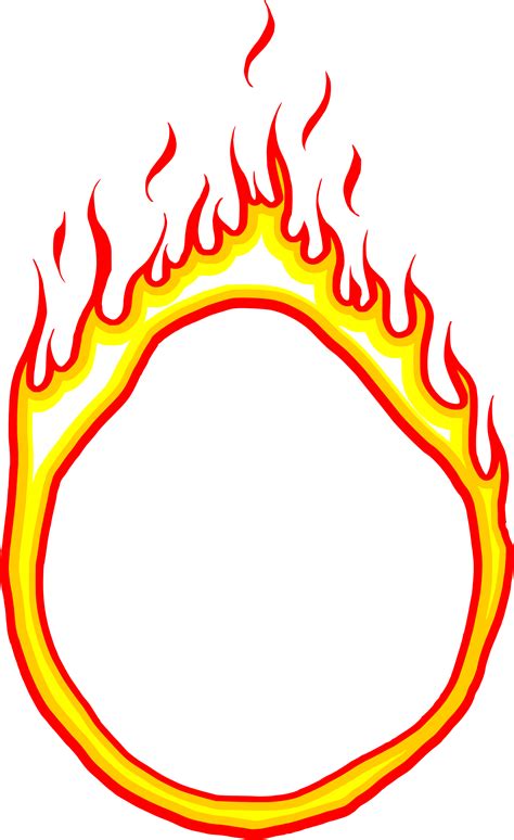 6 Cartoon Fire Circle Vector Eps Svg Png Transparent