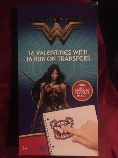 dc wonder woman 16 valentine s day cards new ebay