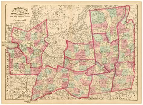 New York 1870: Central, Hudson River, and Mohawk Valley Regions