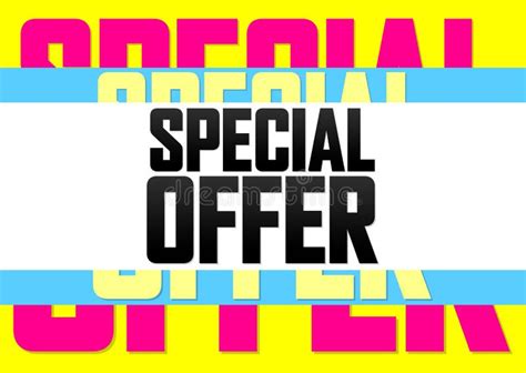 Special Offer Sale Poster Design Template Horizontal Banner Vector