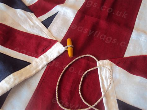 British Cloth Sewn Flag British Flags Union Jack Linen Decorative