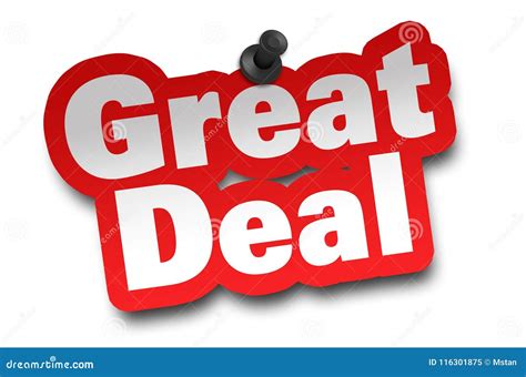 Great Deal Concept 3d Illustration Isolated Stock Illustration