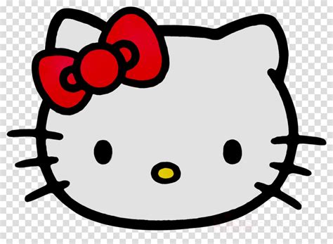 20 Outline Hello Kitty Face Png Tong Kosong