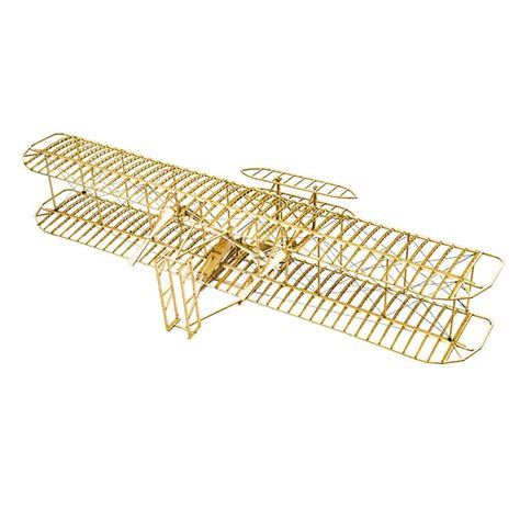 Balsa Wood Airplane Kits Wright Brothers Flyer Diy Wooden Models Plane