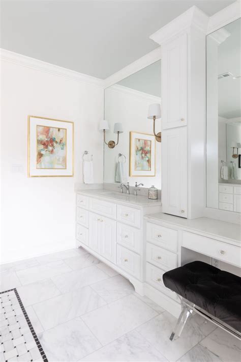 Complete redesign of master bath bathroom, custom designed and built vanity. Black and White Marble Master Bathroom in 2020 | Black and ...
