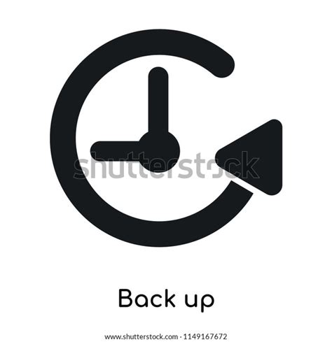 Back Icon Vector Isolated On White Stock Vector Royalty Free