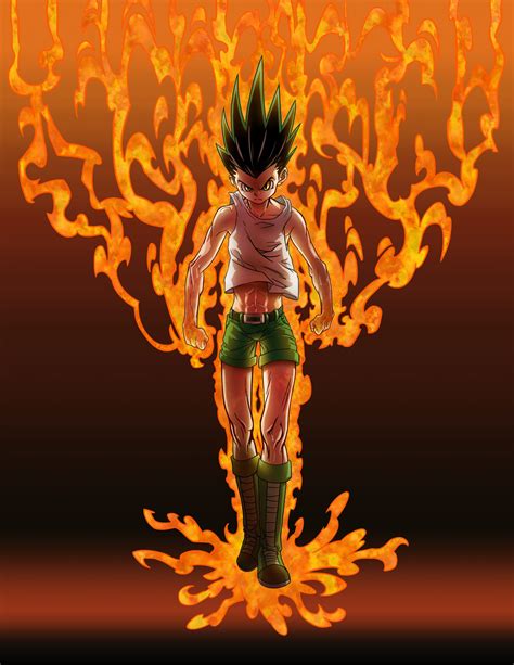 Gon Transformation Wallpaper Iphone Gon Power Up Hunter X Hunter By