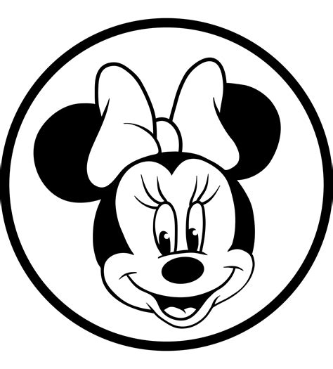 Minnie Mouse Black And White Free Download On Clipartmag