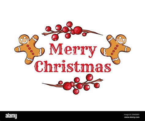 Merry Christmas Cartoon Vector Banner Template Cute Santa Red Hat With Candy Sticks And