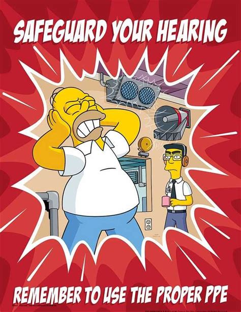 The Simpson‘s Safety Posters Safety Posters Health And Safety