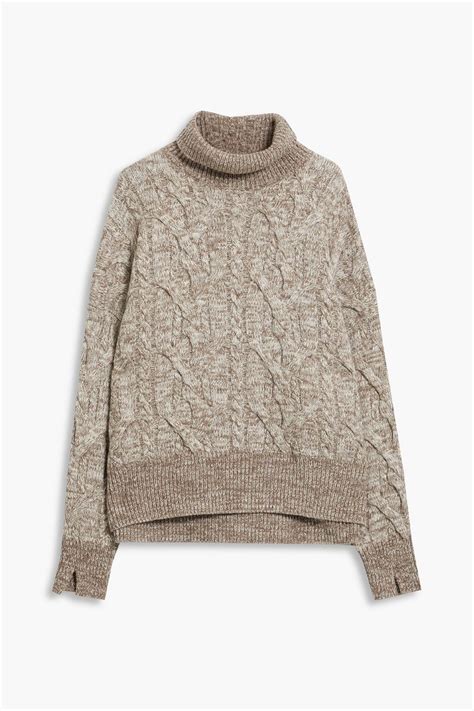 Rag And Bone Nora Cable Knit Merino Wool Turtleneck Sweater The Outnet