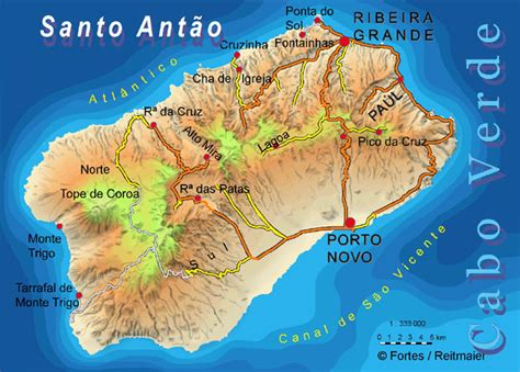 Le Cartine Geografiche Delle Isole Di Capo Verde Altre Mete