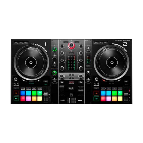 Controlador p/dj USB de 2 canales c/interfaz de audio Hercules