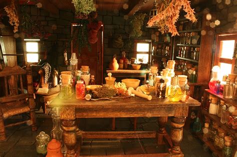 A Witchs Cabin Witch Cabin Witch House Interior Crystal Room Decor