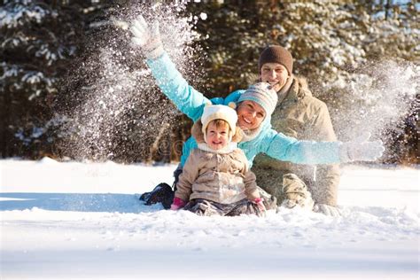Winter Fun Stock Image Image Of Lovely Daytime Daddy 12630245