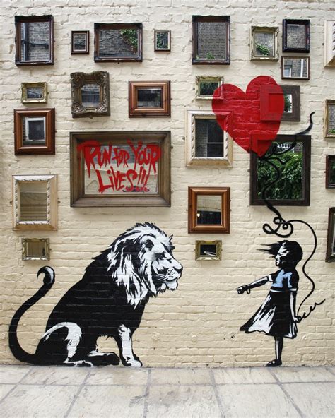 El Balon Rojo 3d Street Art Street Art Banksy Urban Street Art