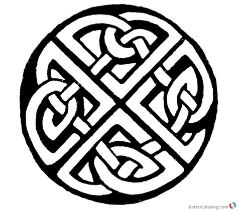 Celtic Knot Coloring Pages Sketch - Free Printable Coloring Pages