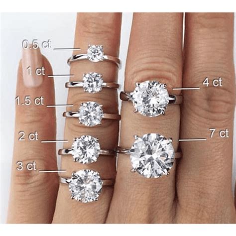 Diamond Rings By Actual Carat Size At Levy Jewelers You Need To Try On