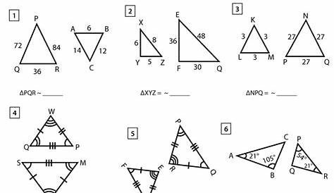 Similar Triangles Worksheets - Math Monks