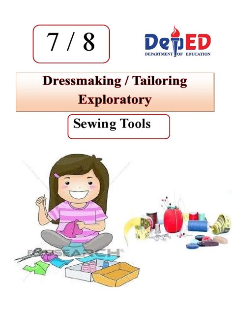 sewing tools tle 7and 8 pdf scissors sewing