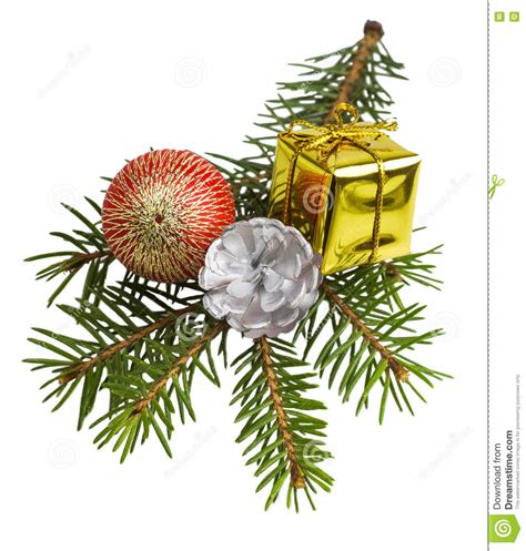 Beautiful Christmas Presents Isolated On White Background Stock Photo
