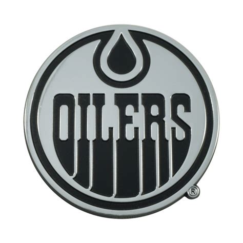 Edmonton Oilers Chrome Emblem Set Of 2 Auto Accessories Nhl