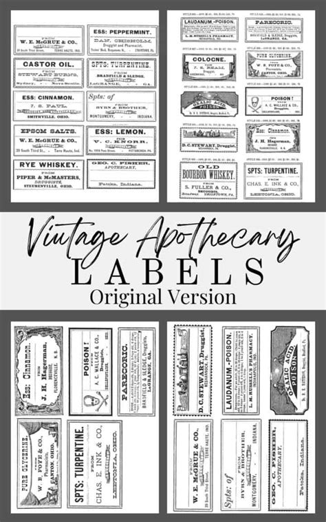 Diy vintage halloween apothecary jars